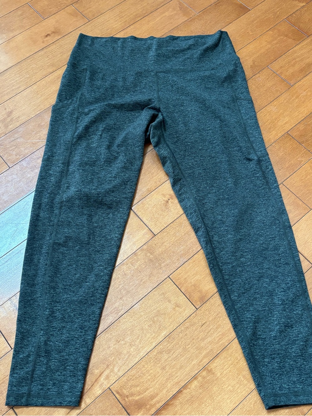 Offline by Aerie Heathered Dark Green Women’s XL Active Leggings Pockets Yoga
